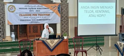 Training "Pendidikan yang Membahagiakan" 2023 bersama Ibu Fauziah Fauzan, SE, Akt, M.Si.