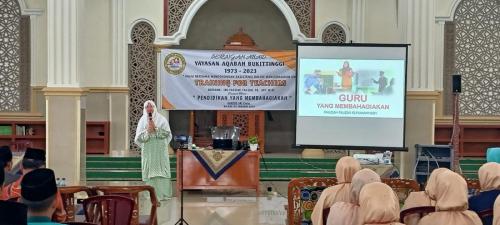 Training "Pendidikan yang Membahagiakan" 2023 bersama Ibu Fauziah Fauzan, SE, Akt, M.Si.